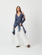 BLUSA LYON - AZUL MARINHO MESCLA