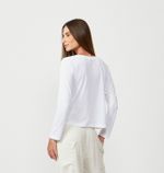 BLUSA CROPPED ML - BRANCO