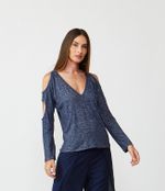 BLUSA LYON - AZUL MARINHO MESCLA