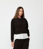 BLUSA CREMA - PRETO