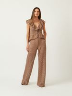 BLUSA TRAMA BOTOES-CACAU