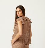 BLUSA TRAMA BOTOES-CACAU