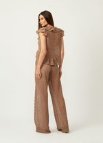 BLUSA TRAMA BOTOES-CACAU