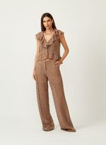 BLUSA TRAMA BOTOES-CACAU