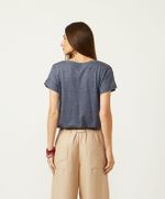BLUSA ELBA MC - AZUL MARINHO