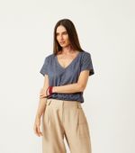 BLUSA ELBA MC - AZUL MARINHO