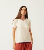 BLUSA SOBREPOSTA-MARFIM