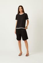 BLUSA SOBREPOSTA - PRETO