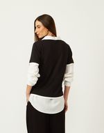 BLUSA SOBREPOSTA - PRETO