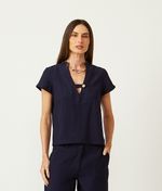 BLUSA BARCELONA - AZUL MARINHO