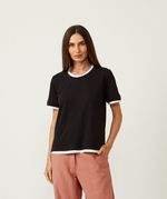 BLUSA SOBREPOSTA - PRETO