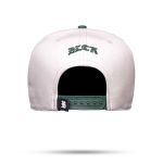 Boné Blck Brasil Snapback Logo Alto Relevo Off White / Verde Unico