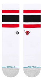 Meia Stance Tube Chicago Bulls Nba Branco L Branco L