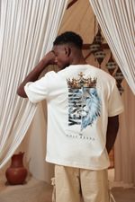 Camiseta Oversized Suedine HB Estampa Leão Yeshua