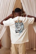 Camiseta Oversized Suedine HB Estampa Leão Yeshua