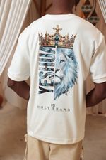 Camiseta Oversized Suedine HB Estampa Leão Yeshua