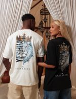 Camiseta Oversized Suedine HB Estampa Leão Yeshua