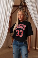 Camiseta Oversized Suedine HB Jesus 33