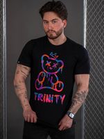Camiseta Trinity Bear Crown c/ Pedraria