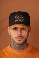 Boné Effel Culture Snapback Aba e Logo Couro Sintético Ref-2026-5984