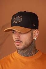 Boné Effel Culture Snapback Aba e Logo Couro Sintético Ref-2026-5984