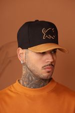 Boné Effel Culture Snapback Aba e Logo Couro Sintético Ref-2026-5984