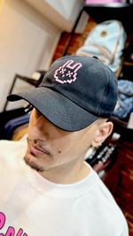 Boné Dad Hat Mr.bunny Mr 40 Preto Unico Preto Unico