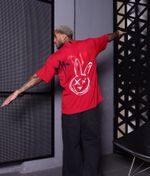 Camiseta Oversized Mr Bunny Suedine REF-MR05002