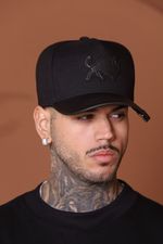 Boné Effel Culture Snapback Logo Aba Couro Abridor Ref-2026-8151_V1