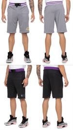 Bermuda Dupla Face Sintético Masculina Esportiva Lakers NBA NB538