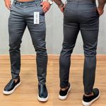 Calça Chino Alfaiataria True Hero Skinny Sarja Elastano