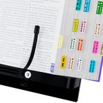 Suporte de Livro Ajustável Vazado Mini com Prendedor - Cores