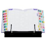 Suporte de Livro Ajustável Vazado Mini com Prendedor - Cores