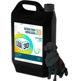 Resina Pro de Alta Performance - STANDARD - Preta - Loja 3D - DLP/LCD - 5 Kg