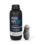 Resina Pro de Alto Impacto – SEMIFLEX – Cinza  – DLP/LCD – 1 Kg - Loja 3D