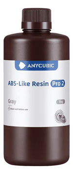 Resina para impressão 3D – ABS Pro 2 – Cinza – Anycubic