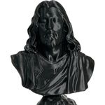 Impressão 3D - Busto de Jesus - PLA  na Cor Preto 