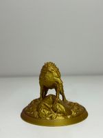 Impressão 3D - Lobo  - PLA nas Cores Dourado e Roxo