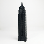 Impressão 3D -  Prédio Empire State - PLA na Cor Preto  