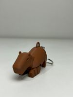 Impressão 3D - Chaveiro capivara flexi - PLA na Cor Marrom