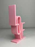 Impressão 3D - Decoração love - PLA na Cor Rosa