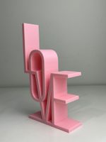 Impressão 3D - Decoração love - PLA na Cor Rosa
