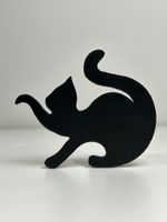 Impressão 3D - Kit Porta-Copo Gatinhos - PLA na Cor Bege, Branco e Preto