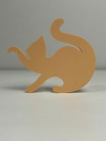 Impressão 3D - Kit Porta-Copo Gatinhos - PLA na Cor Bege, Branco e Preto