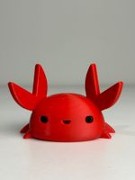 Impressão 3D - Porta-caneta Caranguejo - PLA na Cor Vermelho