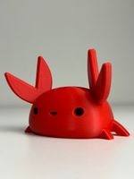 Impressão 3D - Porta-caneta Caranguejo - PLA na Cor Vermelho