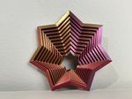 Impressão 3D - Brinquedo Sensorial Estrela - PLA nas Cores Rosa e Dourado