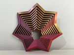 Impressão 3D - Brinquedo Sensorial Estrela - PLA nas Cores Rosa e Dourado
