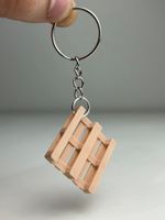 Impressão 3D - Chaveiro Pallet - PLA na Cor Bege