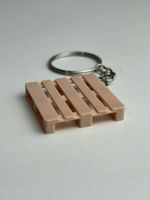 Impressão 3D - Chaveiro Pallet - PLA na Cor Bege